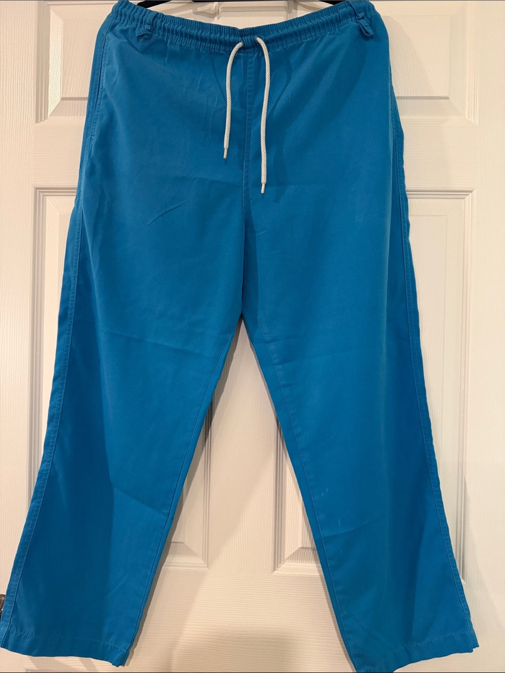 Smart Scrubs Medium Short Unisex Teal Drawstring Scrub Pant